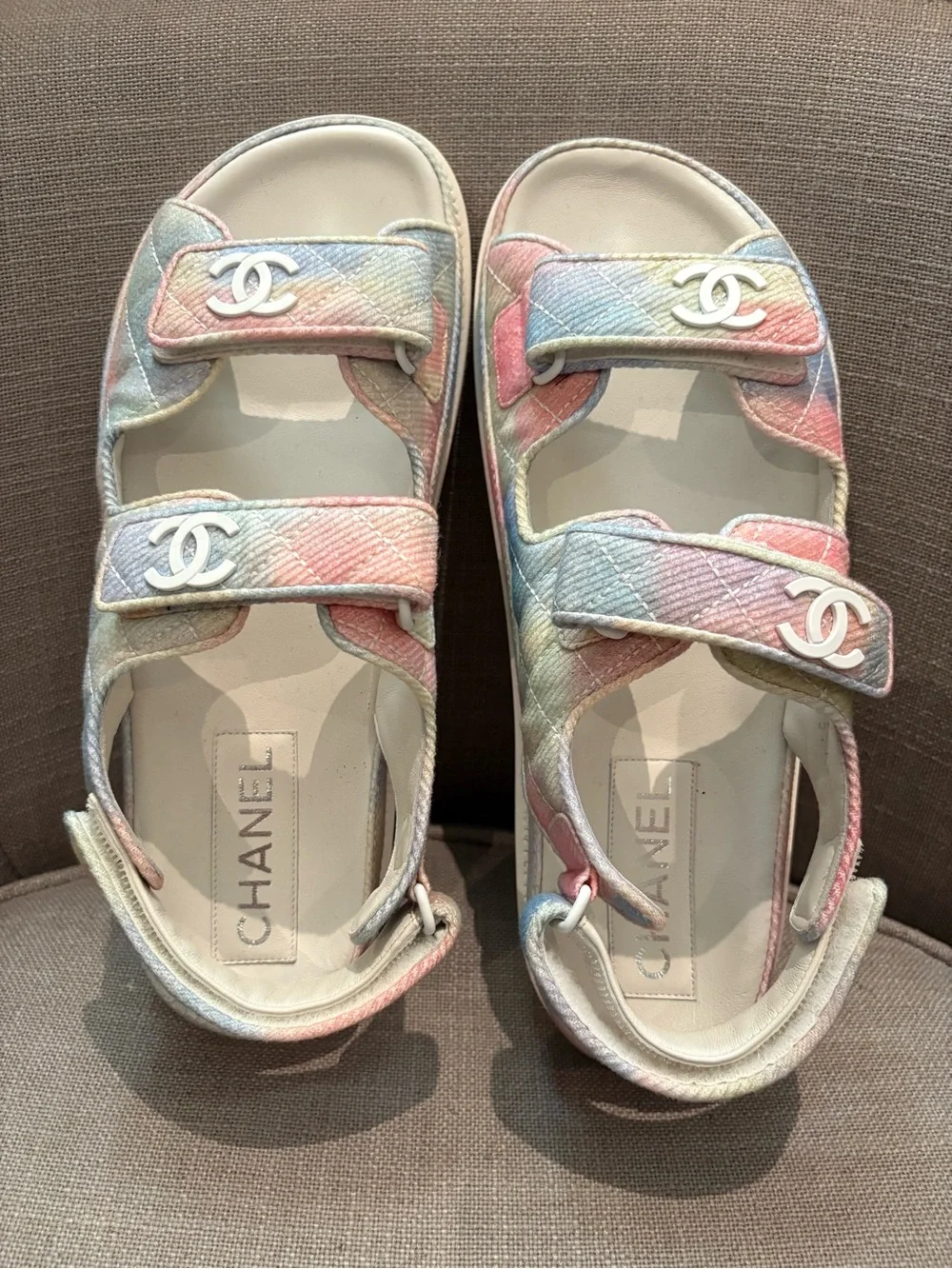 CHANEL Rainbow Dad Sandals